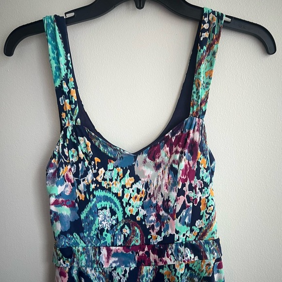 Free People Multicolored Paisley Tiered Sleeveless Mini Dress - Picture 2 of 7